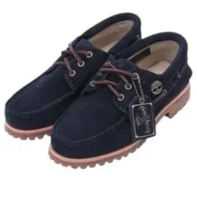 3-Eye Lug Boat „Dark Blue Suede“