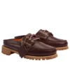 3 Eye Mules „Burgundy Full Grain“