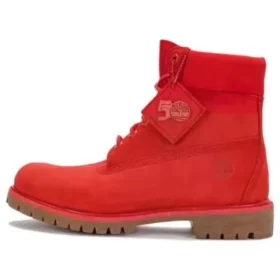 50. výroční edice prémiových 6-Inch Waterproof Bootů „Středně červený nubuk“