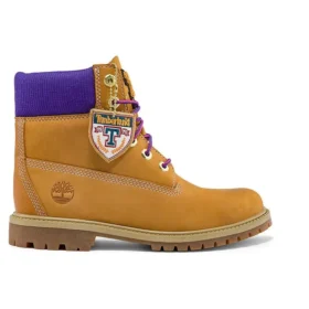 6-Inch Boot Heritage Cupsole s širokým střihem „Pšeničná nubuk s fialovou“