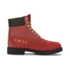 6-Inch Boot šněrovací nepromokavé „Dark Red Nubuck“