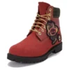 6-Inch Boot šněrovací nepromokavé „Dark Red Nubuck“