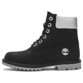 6-Inch Heritage voděodolné kozačky s cupsole podrážkou „Černá Nubuck s Silver Collar“