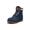 6-Inch Kozačky Heritage Cupsole „Navy Nubuck with Red“