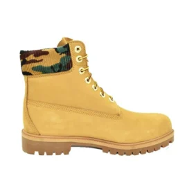 6-Inch Premium kozačka „Wheat Nubuck with Camouflage Collar“