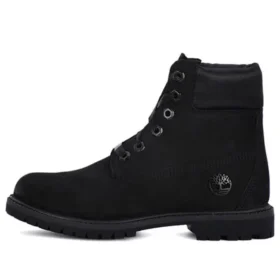 6-Inch Premium kozačky s červenou značkou „Černá Nubuck“