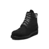 6-Inch Premium kozačky s logem a širokým střihem „Černá Nubuck“