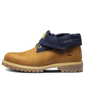 6-Inch Premium kozačky s rolovacím vrchem „Wheat Navy“