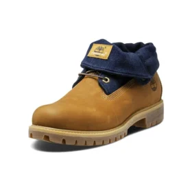 6-Inch Premium kozačky s rolovacím vrchem „Wheat Navy“
