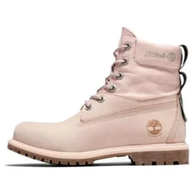 6-Inch Premium kozačky z materiálu ReBOTL a kůže „Pale Pink“