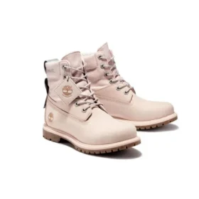 6-Inch Premium kozačky z materiálu ReBOTL a kůže „Pale Pink“