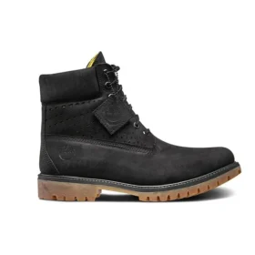 6-Inch Premium perforovaná kozačka „Černá Nubuck“