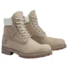 6-Inch Premium voděodolné boty „Medium Grey Nubuck Light Green“