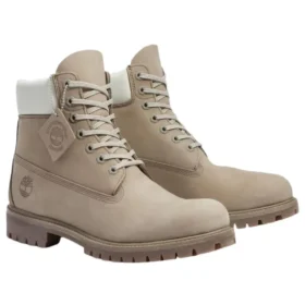 6-Inch Premium voděodolné boty „Medium Grey Nubuck Light Green“