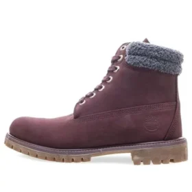 6-Inch Premium voděodolné boty s dvojitým límcem „Burgundy Nubuck“