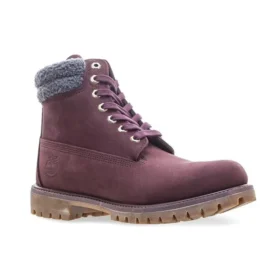 6-Inch Premium voděodolné boty s dvojitým límcem „Burgundy Nubuck“