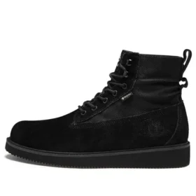 6-Inch Premium voděodolné kozačky s širokým střihem „Černá Suede“
