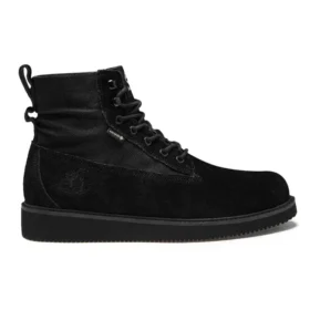 6-Inch Premium voděodolné kozačky s širokým střihem „Černá Suede“