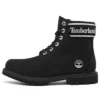 6-Inch Premium Waterproof Boot „Black Nubuck Logo“