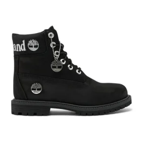 6-Inch Premium Waterproof Boot „Černá Nubuck s Silver Logo“
