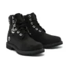 6-Inch Premium Waterproof Boot „Černá Nubuck s Silver Logo“