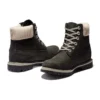 6-Inch Premium Waterproof Boot „Černý nubuk s béžovým manžetou z manšestru“