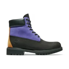 6-Inch Premium Waterproof Boot „Černý nubuk s fialovou“