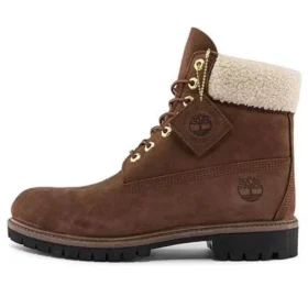 6-Inch Premium Waterproof Boot „Hnědá a Fleece Collar“