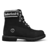 6-Inch Premium Waterproof Boot s širokým střihem „Černá Nubuck Logo“