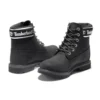 6-Inch Premium Waterproof Boot s širokým střihem „Černá Nubuck Logo“