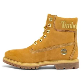 6-Inch Premium Waterproof Boot „Wheat Nubuck with Gold Logo“