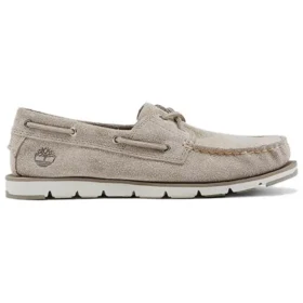 Camden Falls Suede Boat White