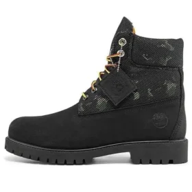 Kozačky Heritage 6-Inch „Černá nubuková kůže s camo“