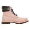 Lindon Woods 6-Inch Boot „Pink Nubuck and Black Printed Collar“