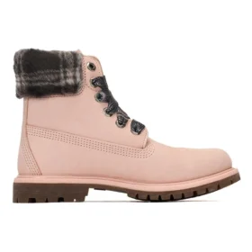 Lindon Woods 6-Inch Boot „Pink Nubuck and Black Printed Collar“