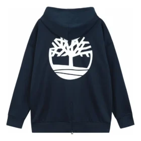 Mikina s kapucí a logem Back Tree „Navy“