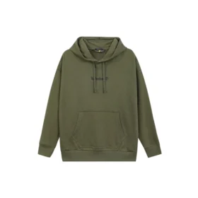 Mikina s kapucí a logem stromu „Olive Green“