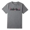 Timberland Casual s kulatým výstřihem, potisk, kraťasy s krátkým rukávem, šedá