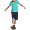 Timberland SS20 CoolMax Logo v kraťasách s krátkým rukávem a kulatým výstřihem, zelené
