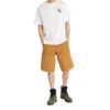 Timberland SS20 s potiskem, kulatý výstřih, kraťasy s krátkým rukávem, bílá