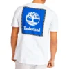 Timberland SS20 s potiskem loga, krátký rukáv, bílé