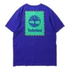 Timberland SS20 tričko s potiskem loga, krátký rukáv, modré