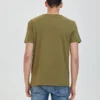 Timberland volnočasové tričko s potiskem, krátkým rukávem a kulatým výstřihem, zelené