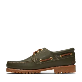 Timberland x Aim Leon Dore ručně šité lodní boty s třemi očky a výrazným vzorem podrážky „Grape Leaf“