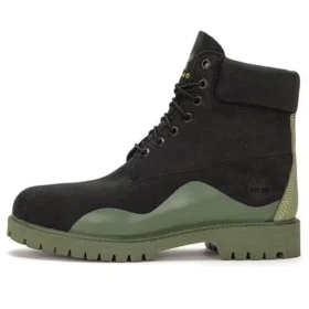 Voděodolné 6-Inch Booty „Černá Nubuck s Green“