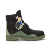 Voděodolné 6-Inch Booty „Černá Nubuck s Green“