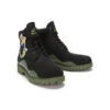 Voděodolné 6-Inch Booty „Černá Nubuck s Green“