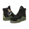 Voděodolné 6-Inch Booty „Černá Nubuck s Green“