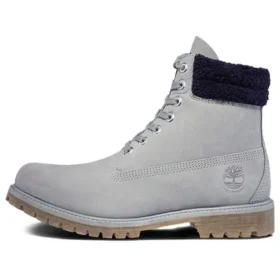 Voděodolné 6palcové boty s dvojitým límcem „Grey Furry Blue“