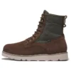 Voděodolné kožené a látkové kozačky Vibram „Hnědá suede“
